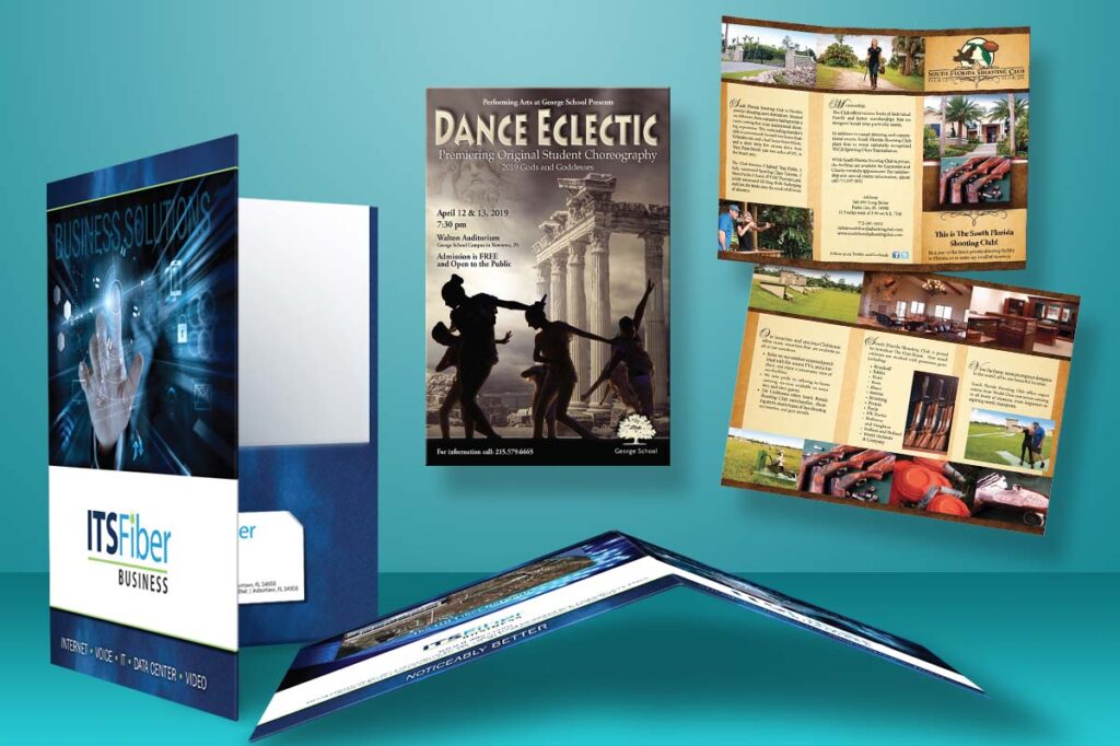 Printing Services - Brochures, Posters. Flyers pocket folders